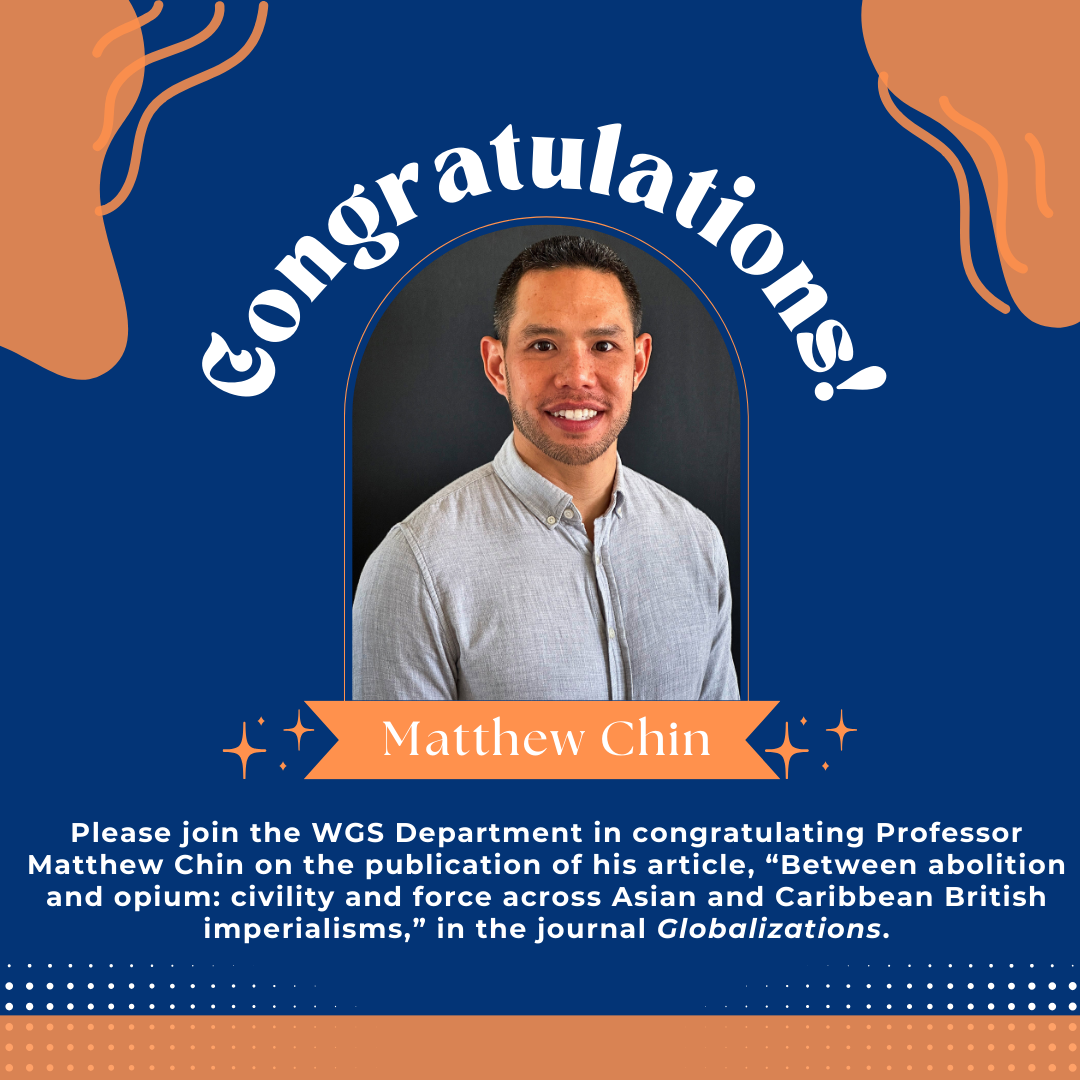Congratulations to Professor Matthew Chin